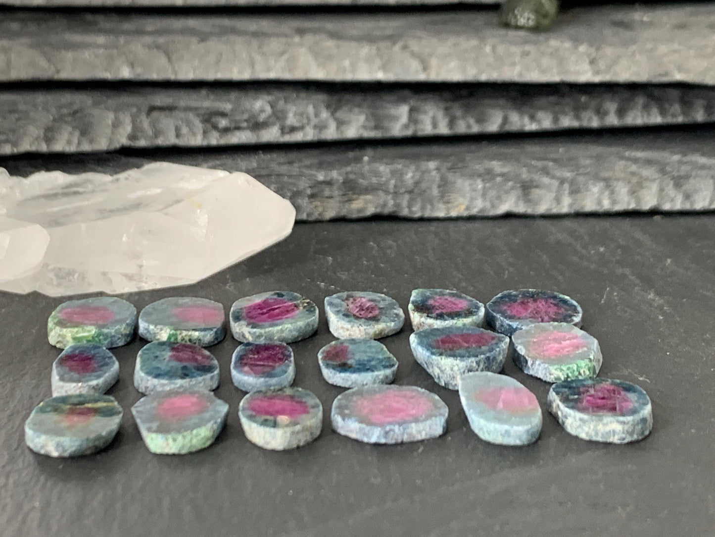 Watermelon Ruby 13mm long slice - free form