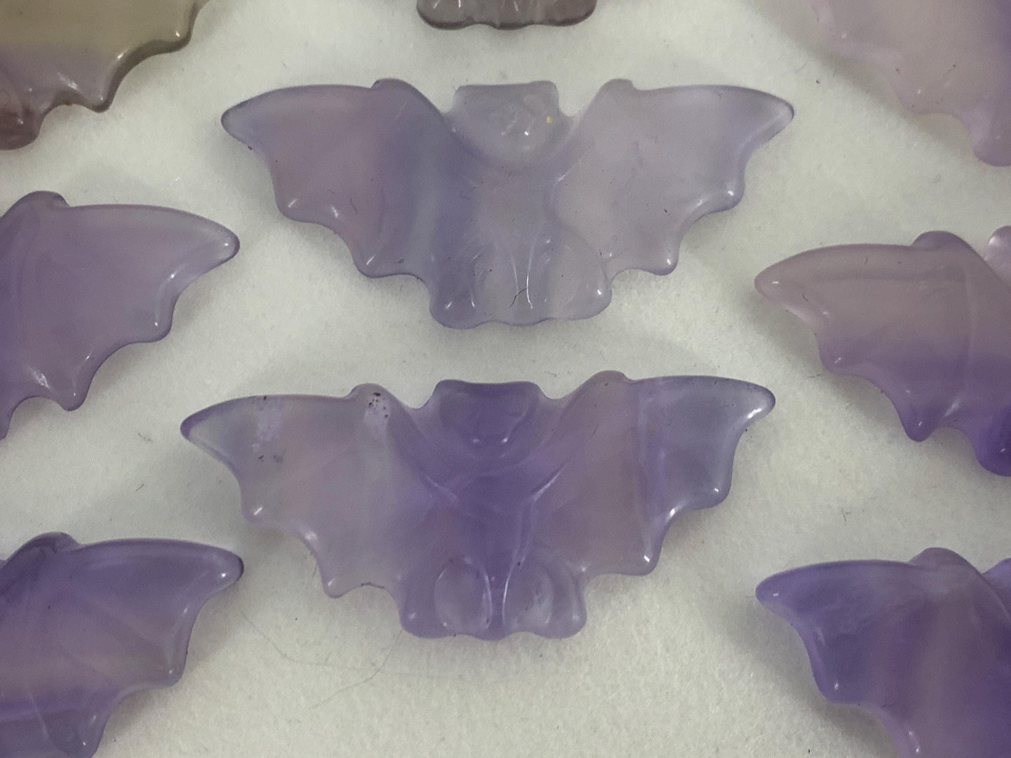 Fluorite Bat Carved - 50mm long