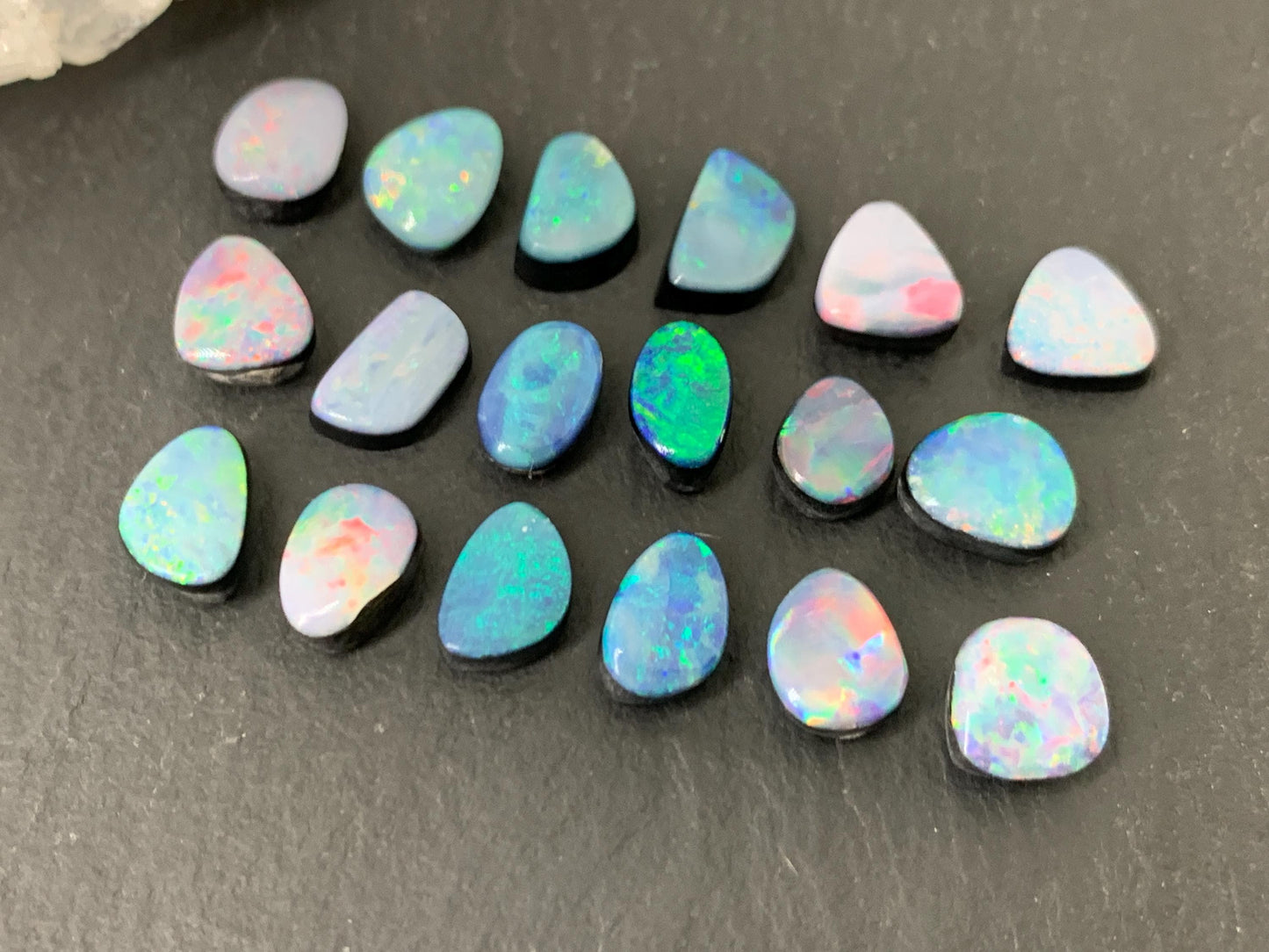 Australian Opal Doublet 6-8mm long cabochon - Select your cabochon