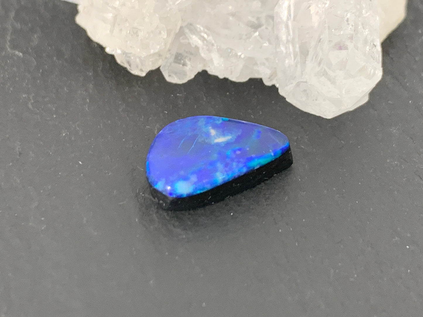 Australian Opal doublet 10x13x3mm cabochon