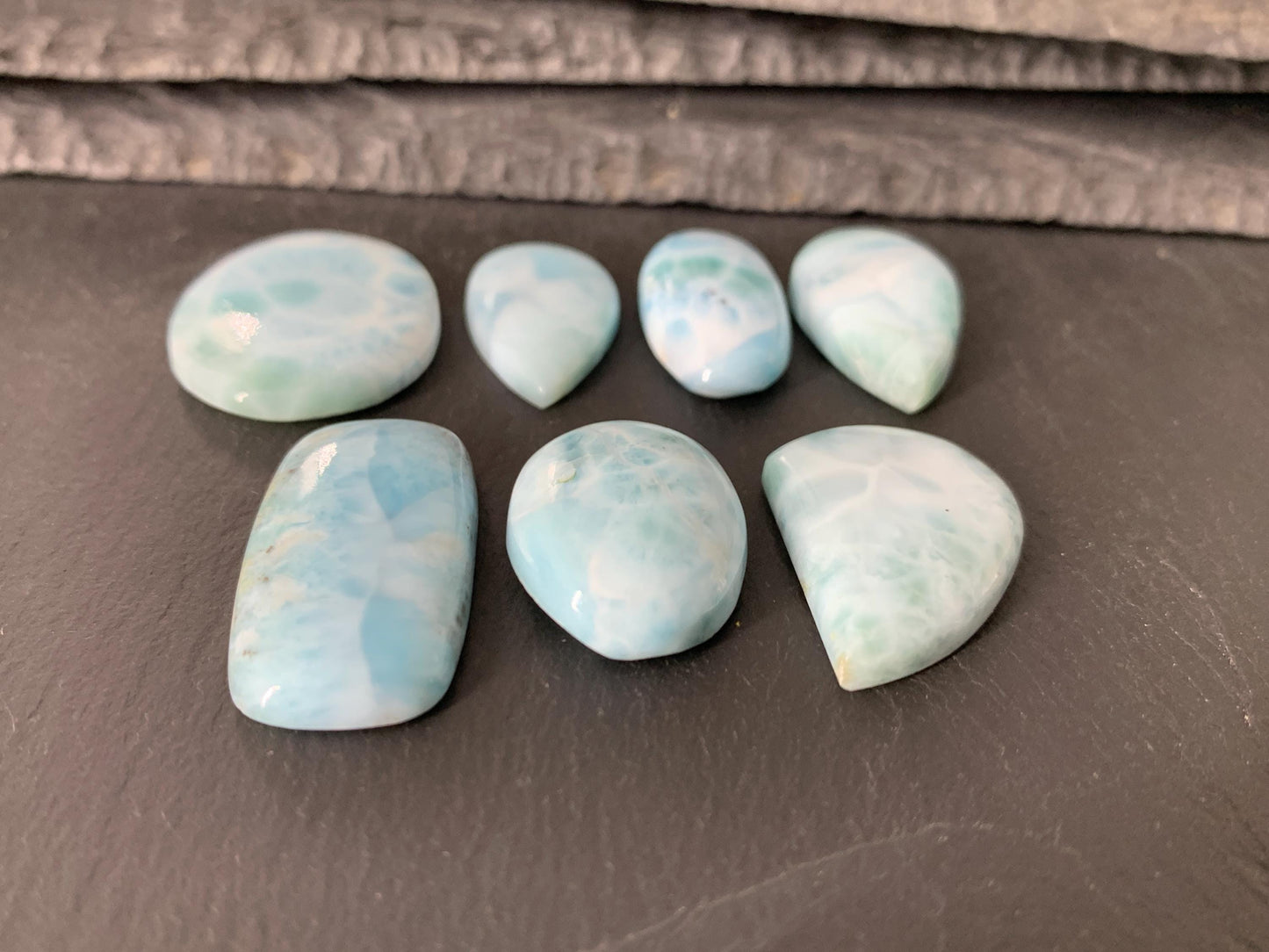Larimar cabochon - natural Larimar