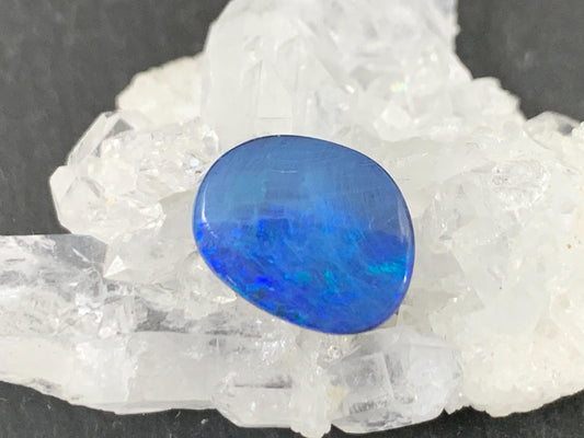 Australian Opal Doublet Cabochon 9x11.5x4mm Free Form Natural Gemstone