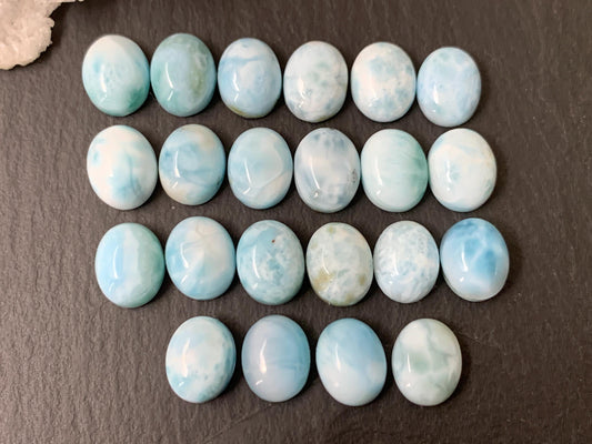 Larimar 8x10mm cabochon