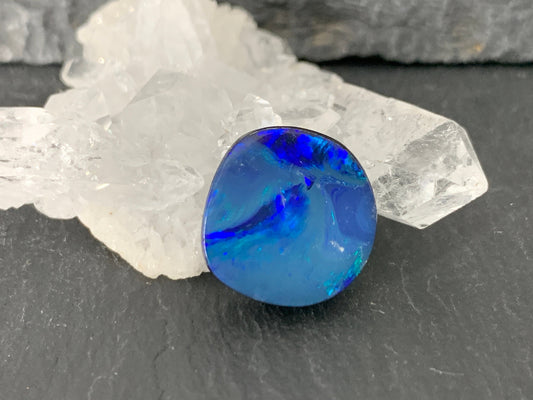 Australian Opal doublet 14x14x4mm cabochon