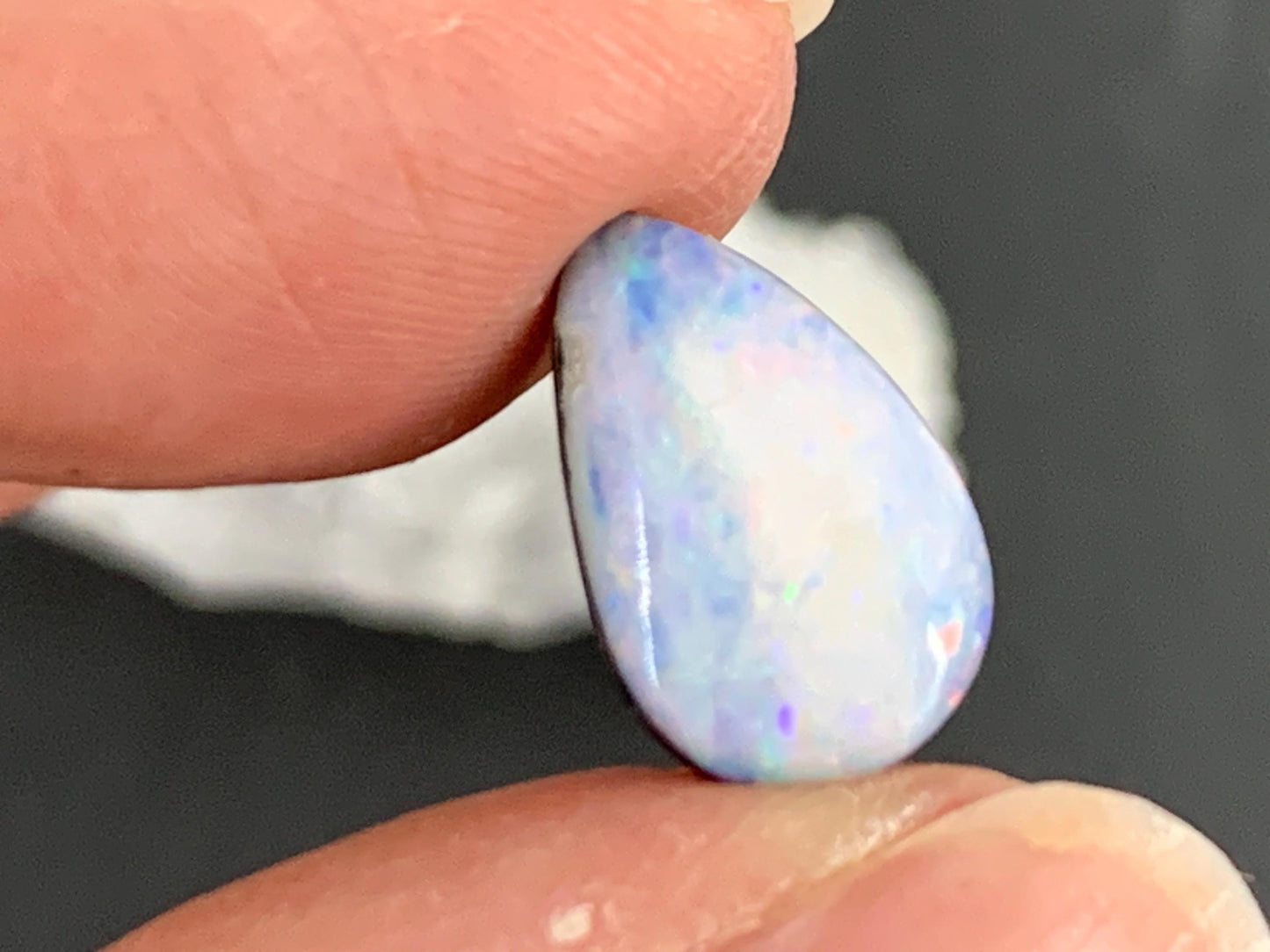 Australian Opal doublet 8x12x5mm cabochon
