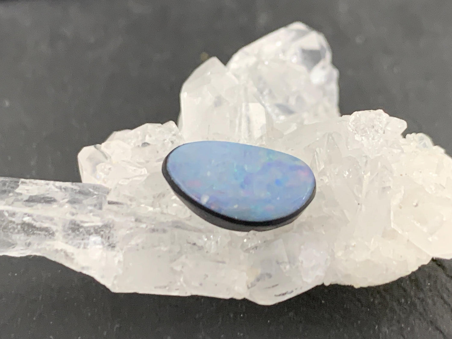 Australian Opal doublet 6x12x4mm cabochon