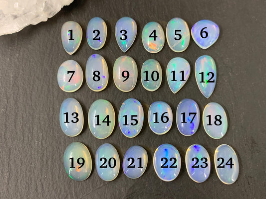 Ethiopian Opal 10-15mm long cabochon