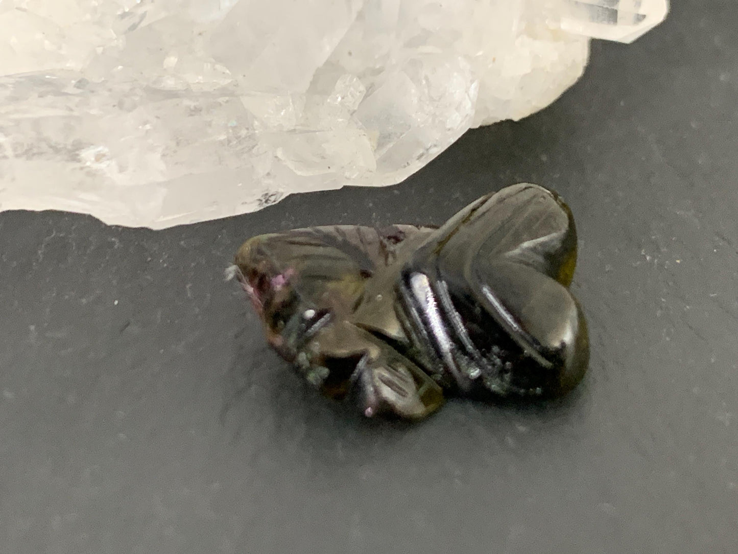 Carved Tourmaline 12x16x5mm (not flat cabochon)