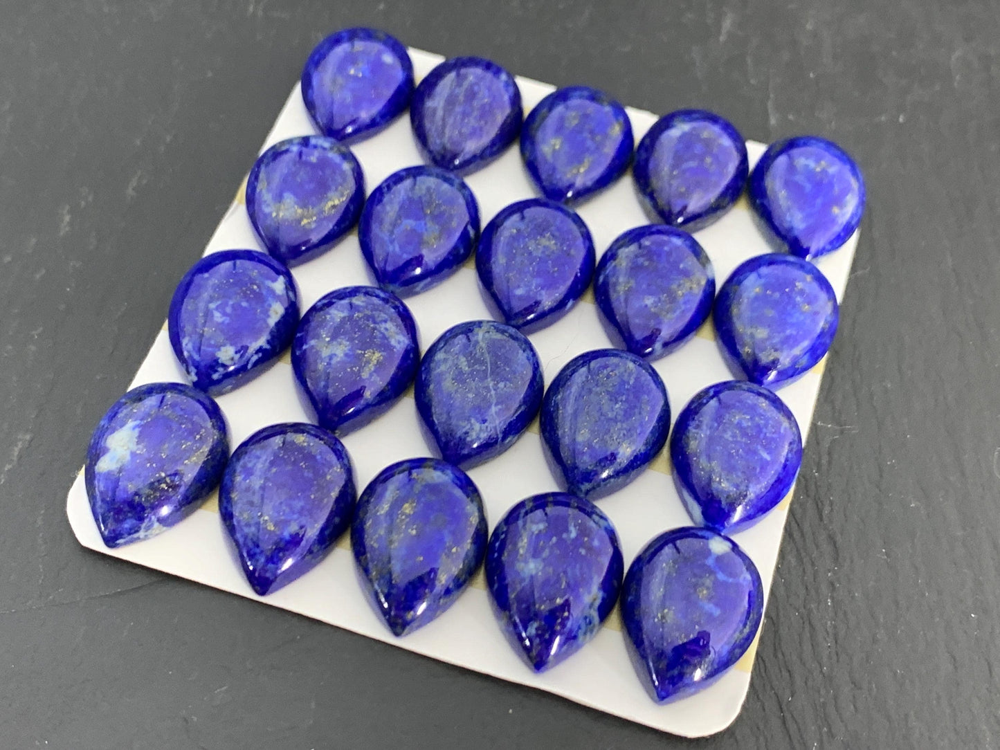 Lapis Lazuli pear 13x18mm cabochon - Calibrated cabochons