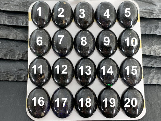 Black Opal oval 15x20mm cabochon- Andamooka Australia-