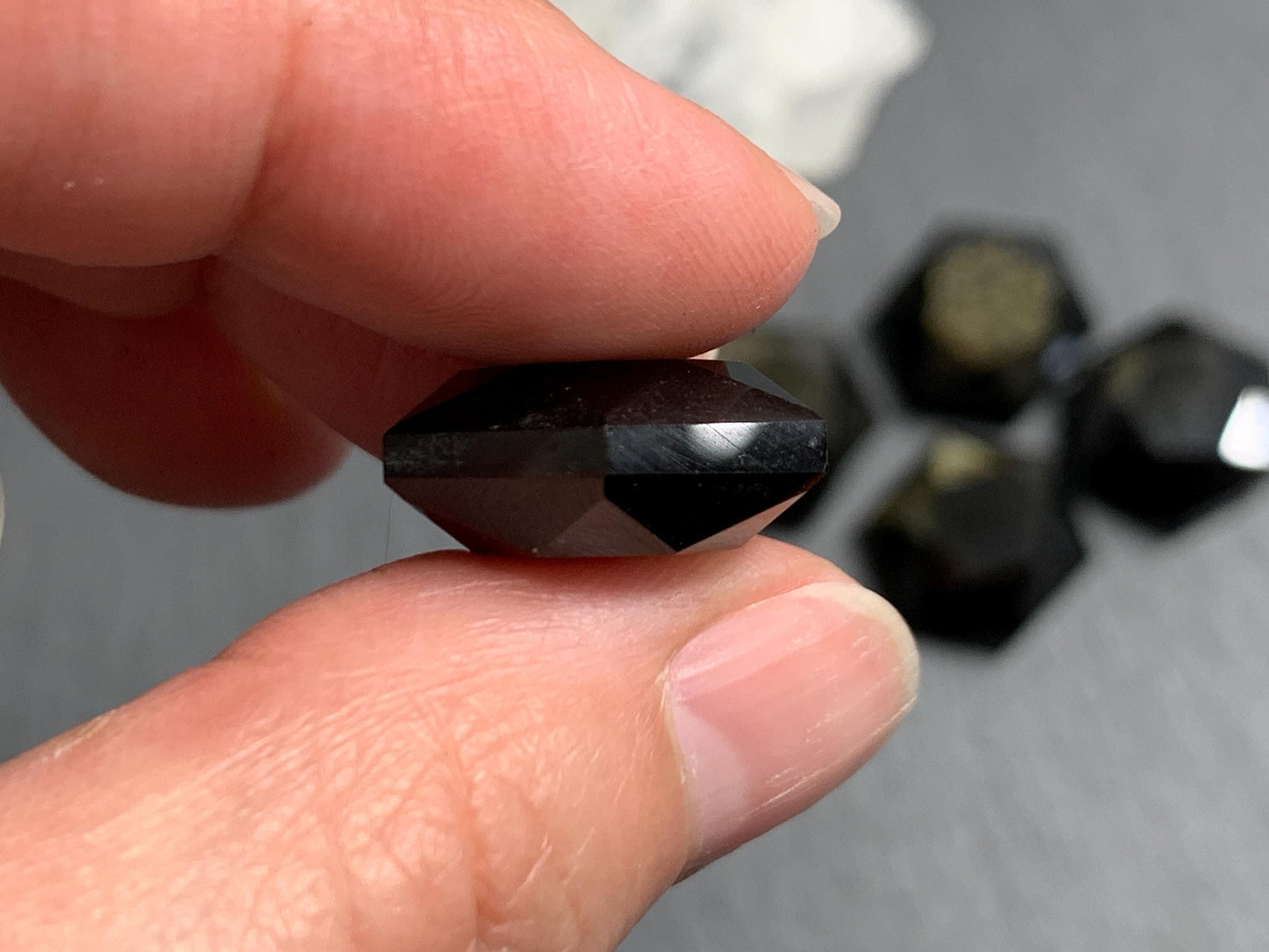 Gold Obsidian 18x21mm faceted from both sides - not a cabochon