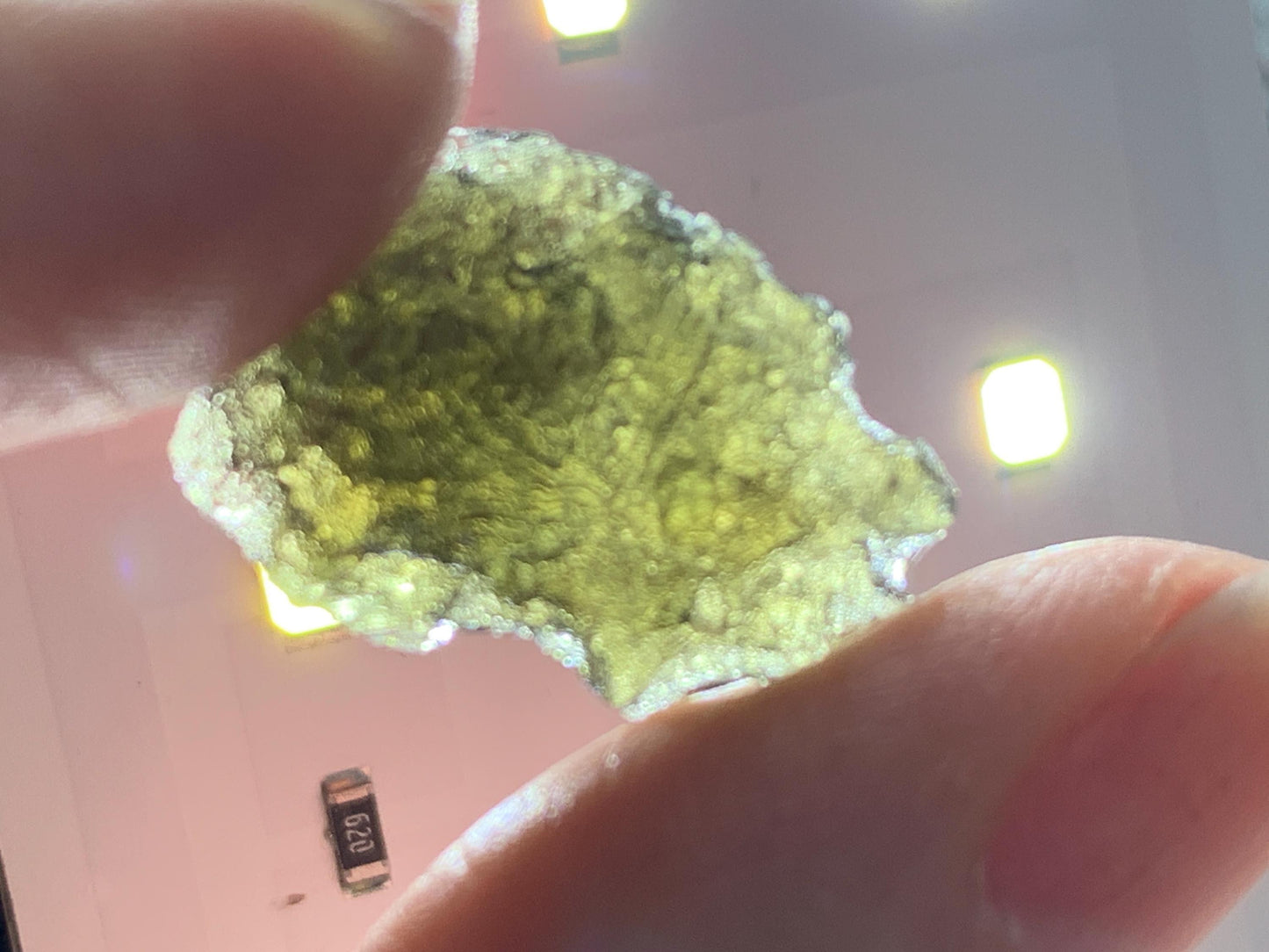 Moldavite Crystal: Natural Rough Stone (Czech Republic, 1.74g)
