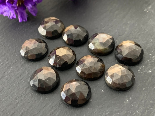 Faceted Wonderful Star Sapphire round 6mm, 8mm, 10mm cabochon