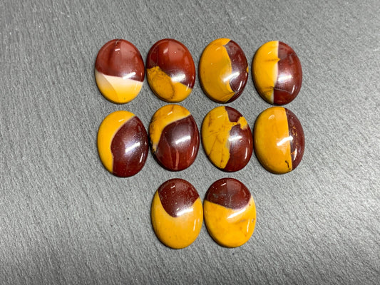 Mookaite oval 15x20mm cabochon - Calibrated cabochons