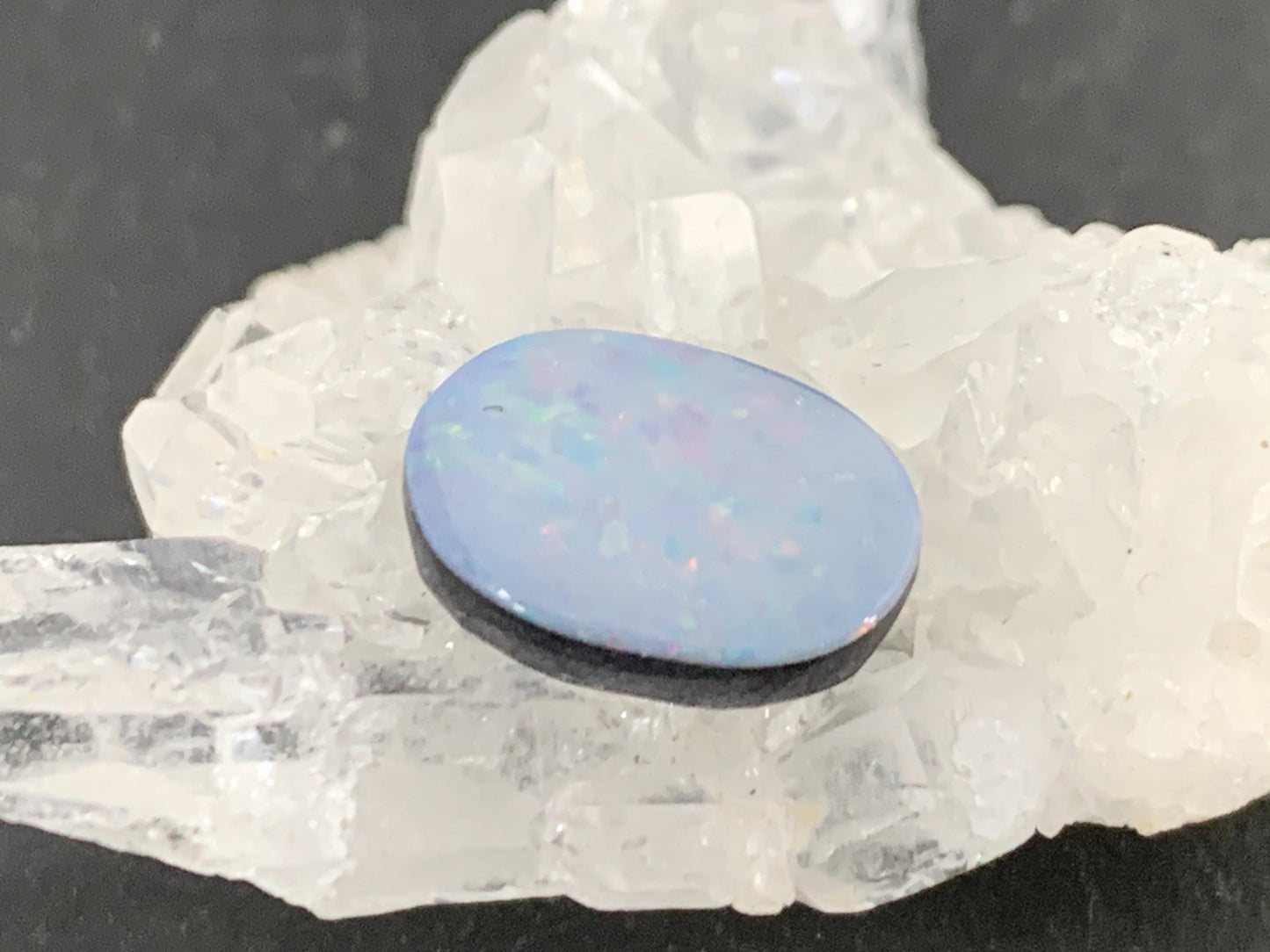 Australian Opal doublet 8x12x3mm cabochon