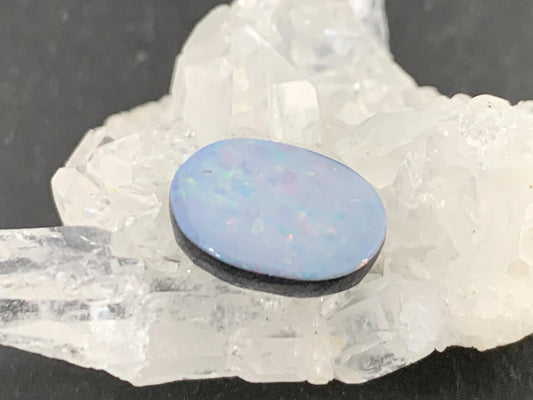Australian Opal doublet 8x12x3mm cabochon
