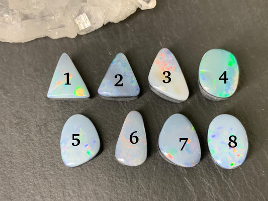 Australian Opal doublet 9-12mm long cabochon