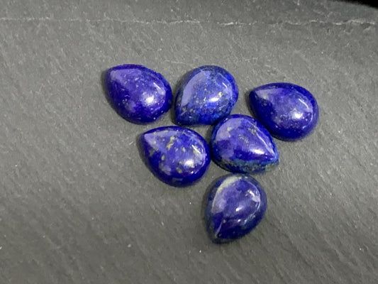 Lapis Lazuli  pear 8x10mm cabochon - Calibrated cabochons