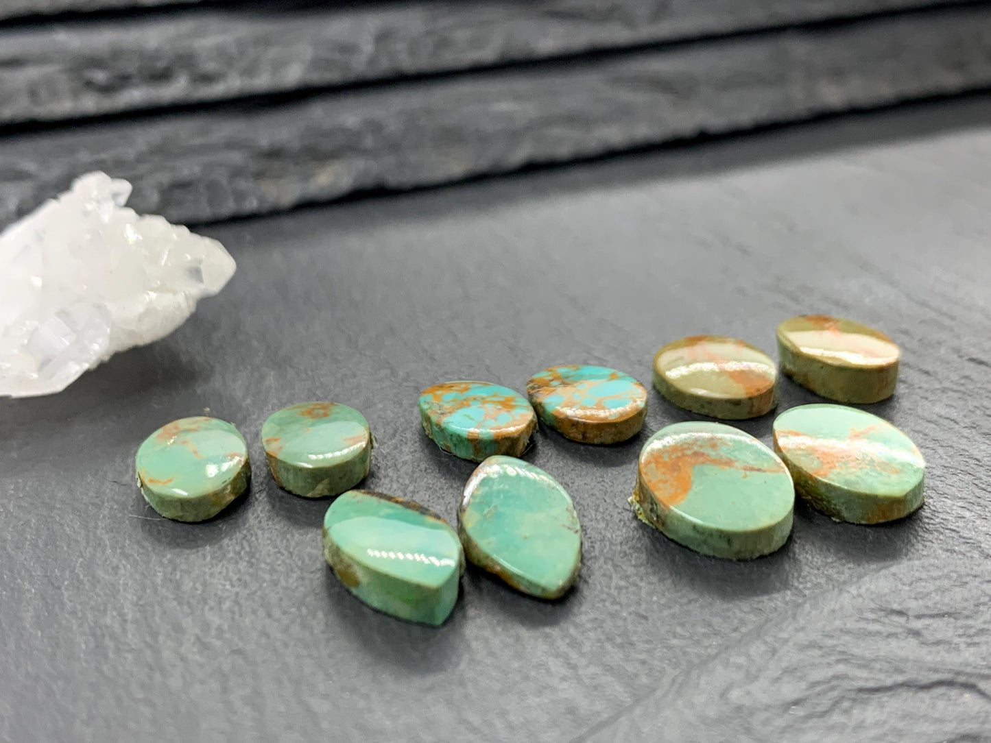 Tibetan Turquoise Pair Cabochon