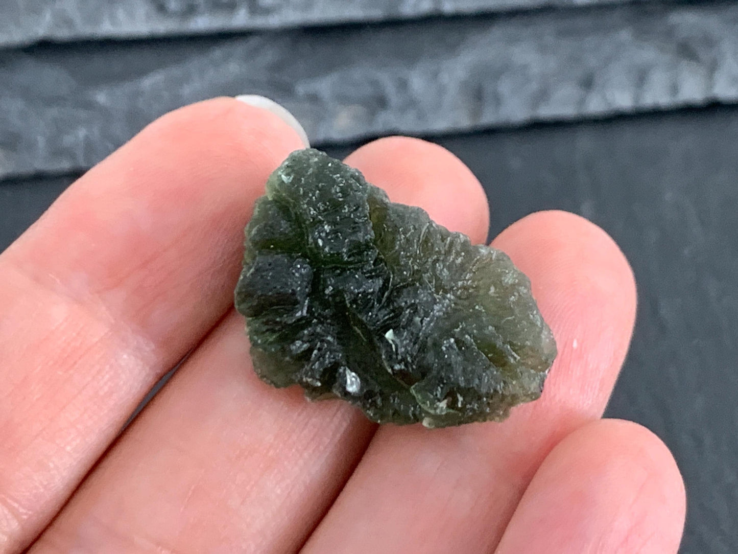 Moldavite Crystal: Natural Rough Stone (Czech Republic, 5.12g)