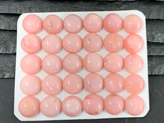 Pink Opal round 12mm cabochon