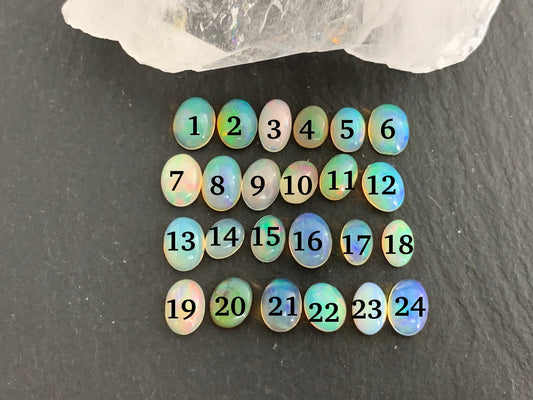 Ethiopian Opal 5-7mm long cabochon