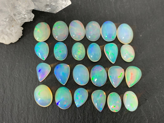 Ethiopian Opal 7-8mm long cabochon-