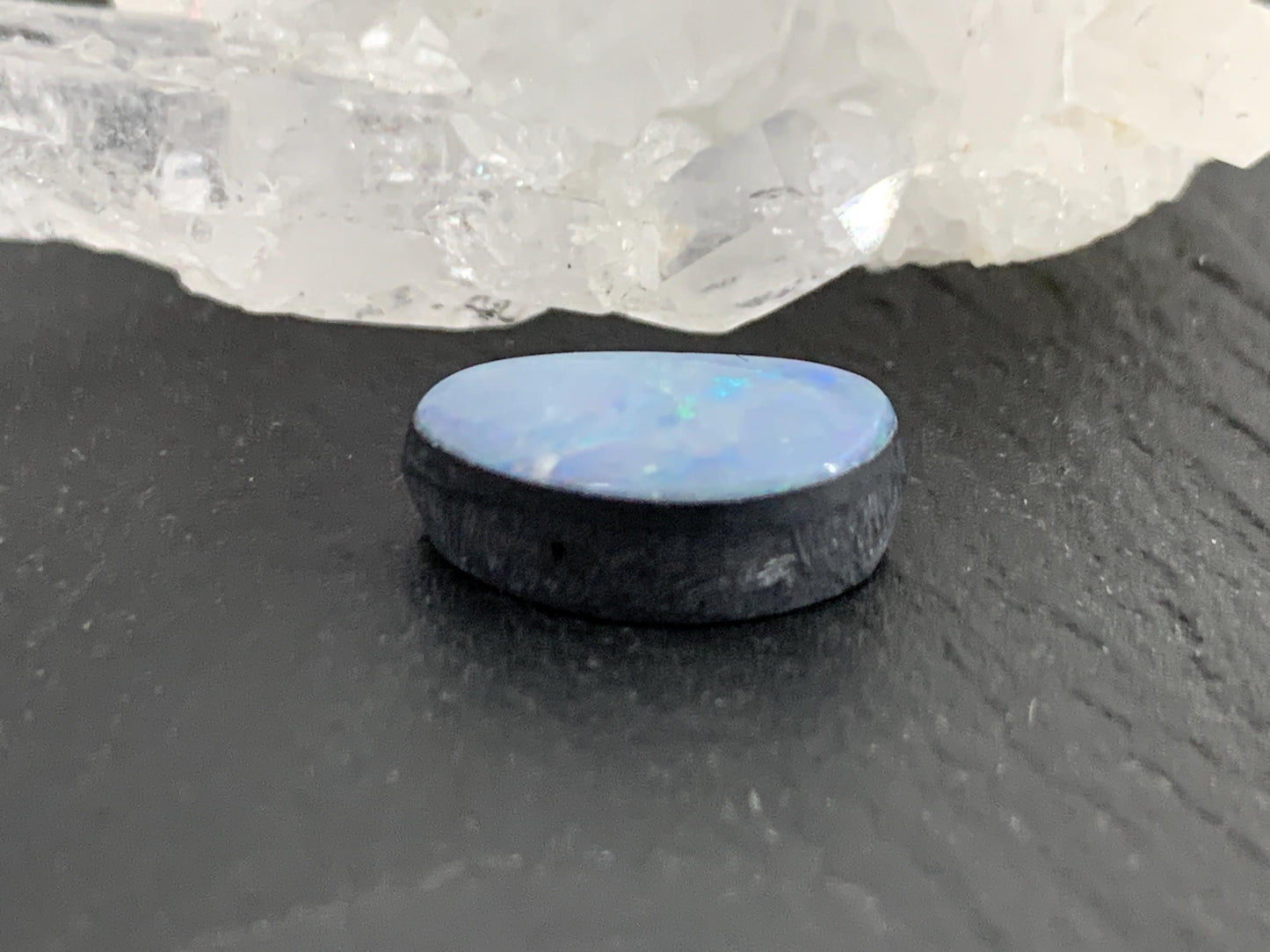 Australian Opal doublet 6x12x4mm cabochon