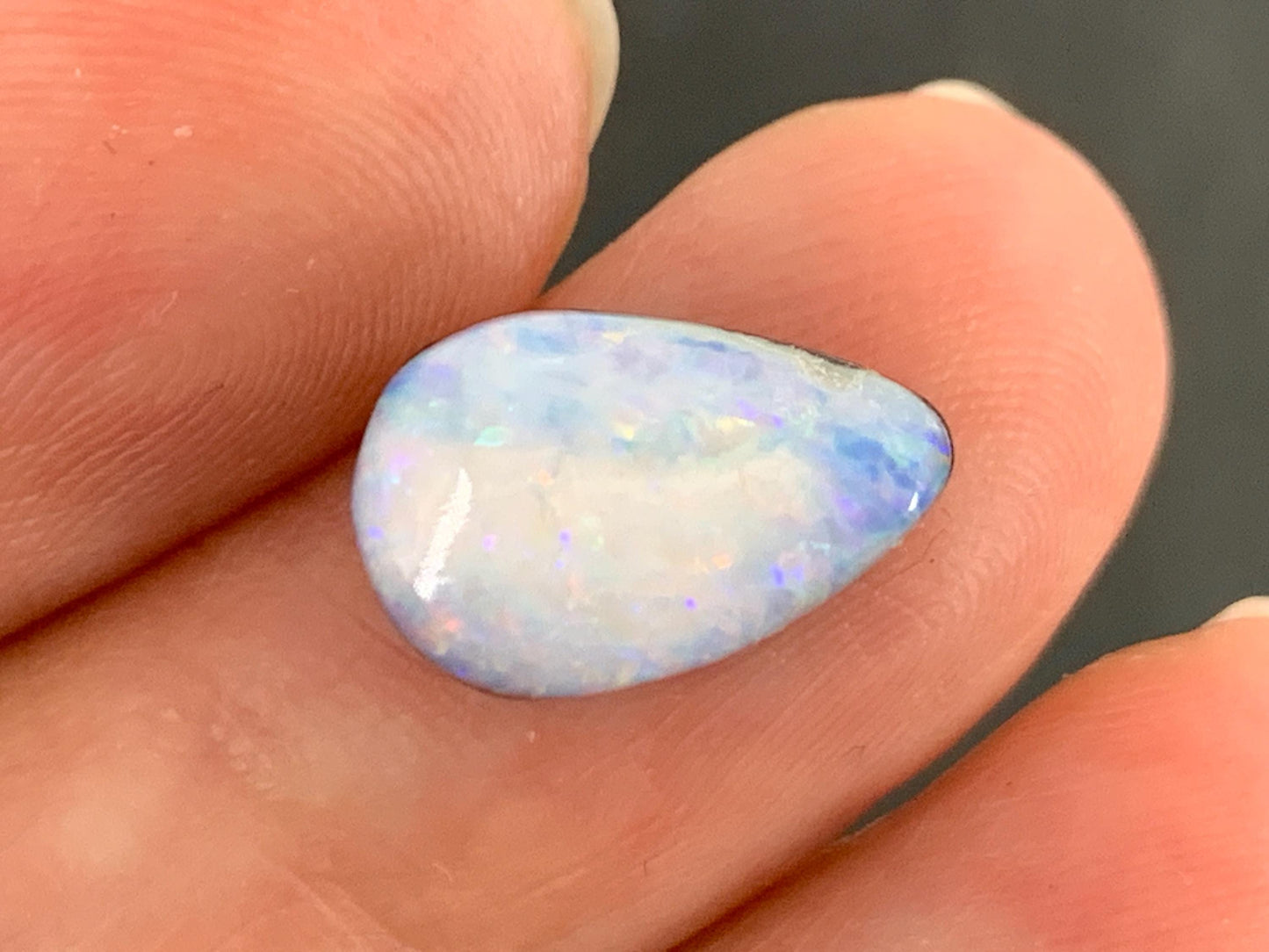 Australian Opal doublet 8x12x5mm cabochon