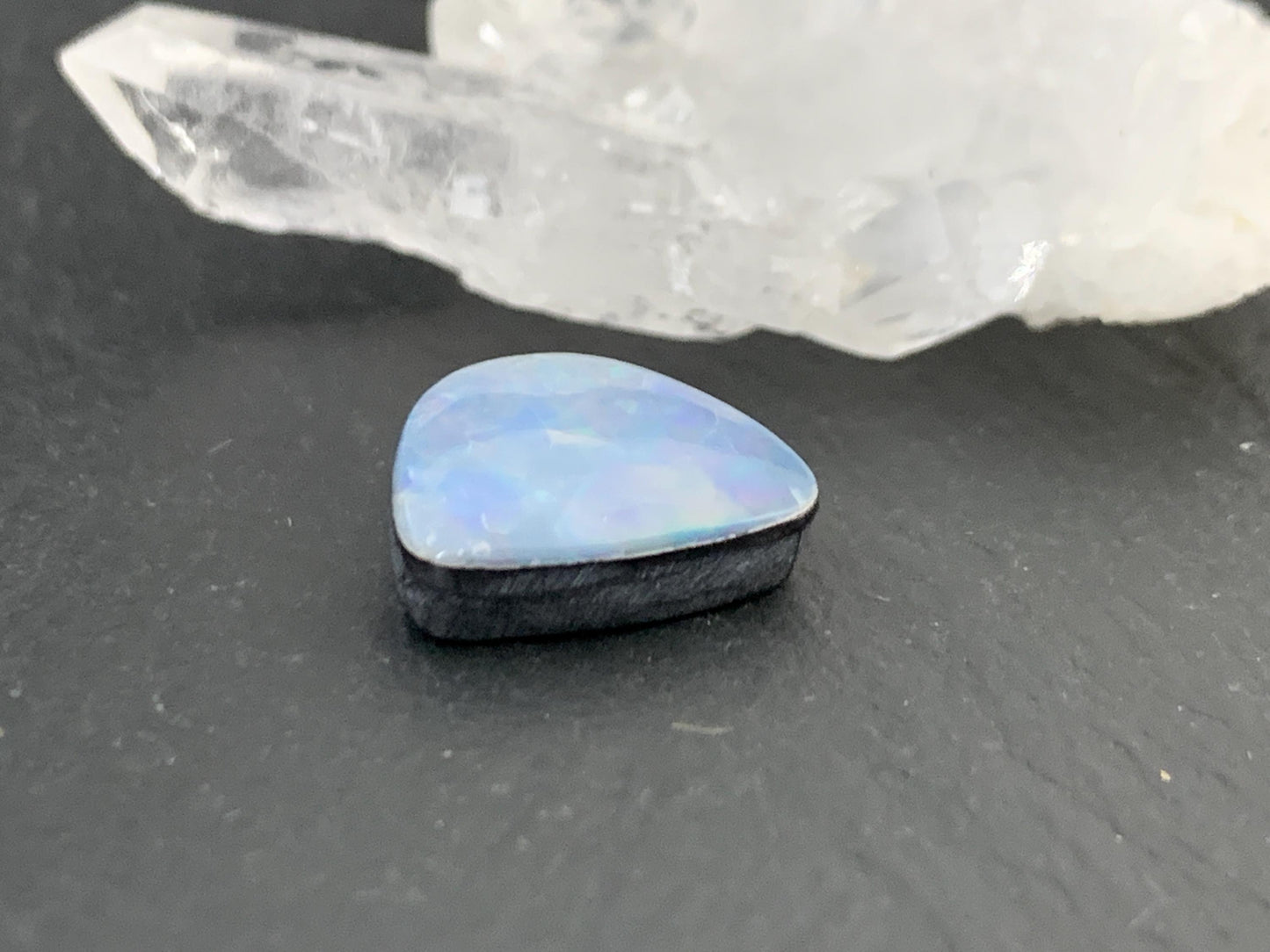 Australian Opal doublet 10x13x4mm cabochon