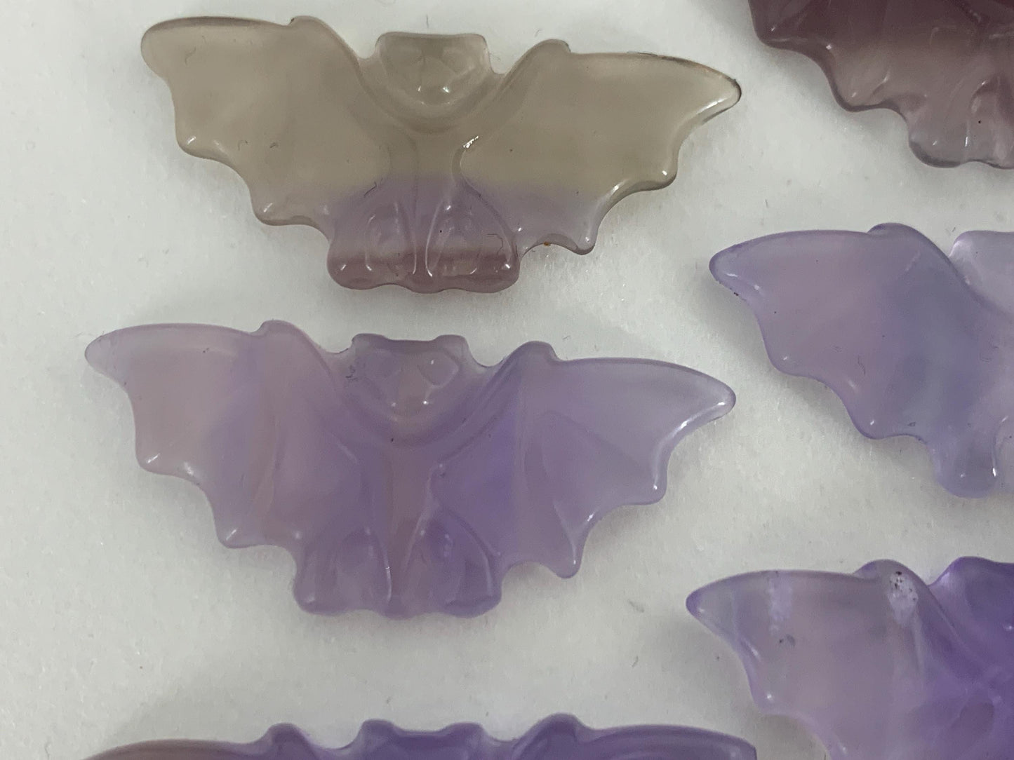 Fluorite Bat Carved - 50mm long