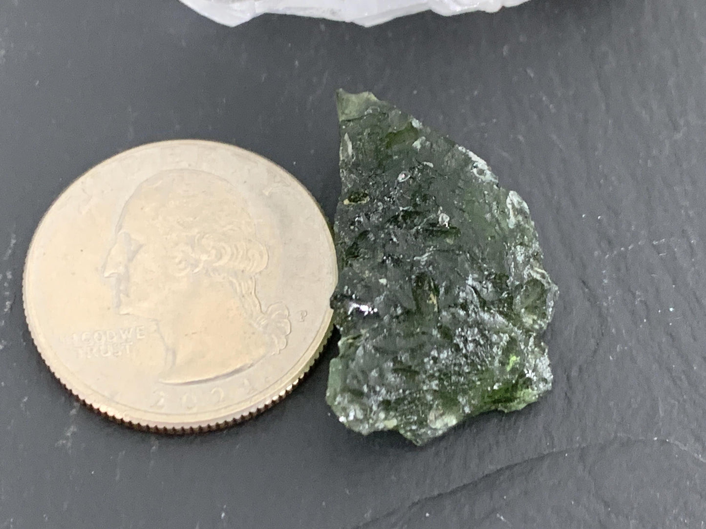 Moldavite Crystal: Natural Rough Stone (Czech Republic, 4.43g)