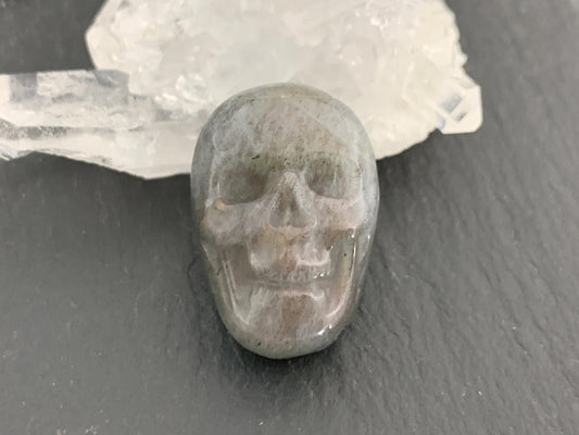 Labradorite Skull Cabochon 15x21mm, Labradorite Skull, Natural Gemstone, Halloween Jewelry, Handcrafted Accessory