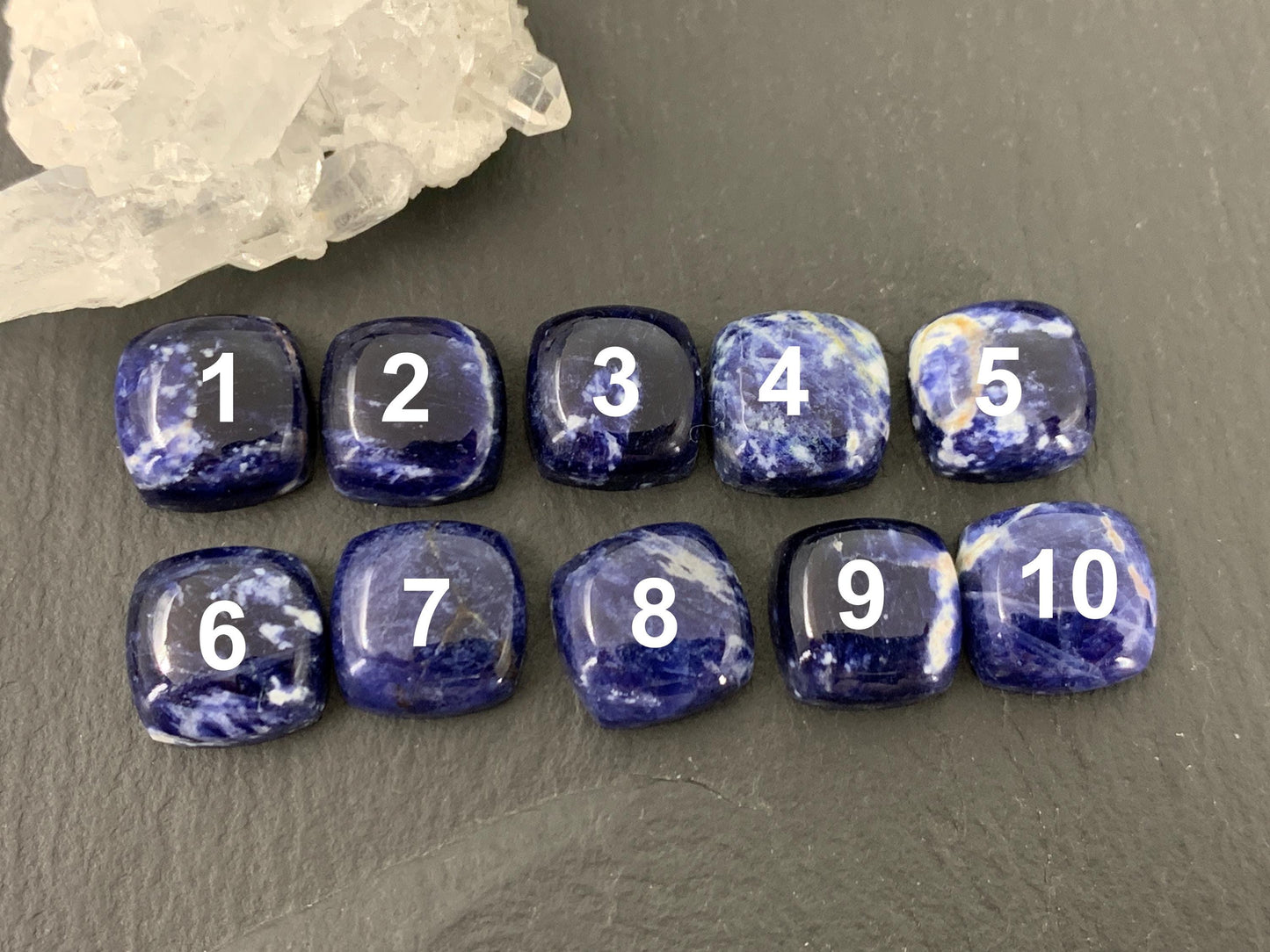 Sodalite square 12mm cabochon
