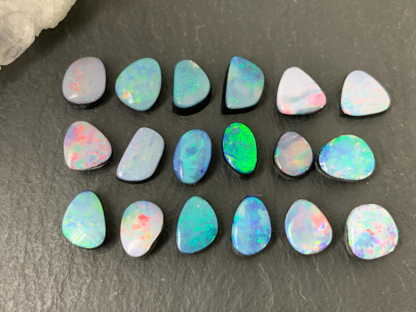 Australian Opal Doublet 6-8mm long cabochon - Select your cabochon