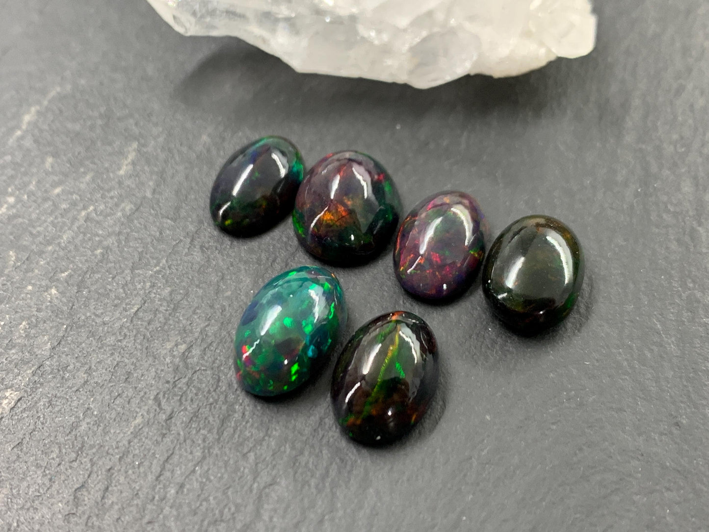 Natural Ethiopian Opal oval 11-12mm long cabochon