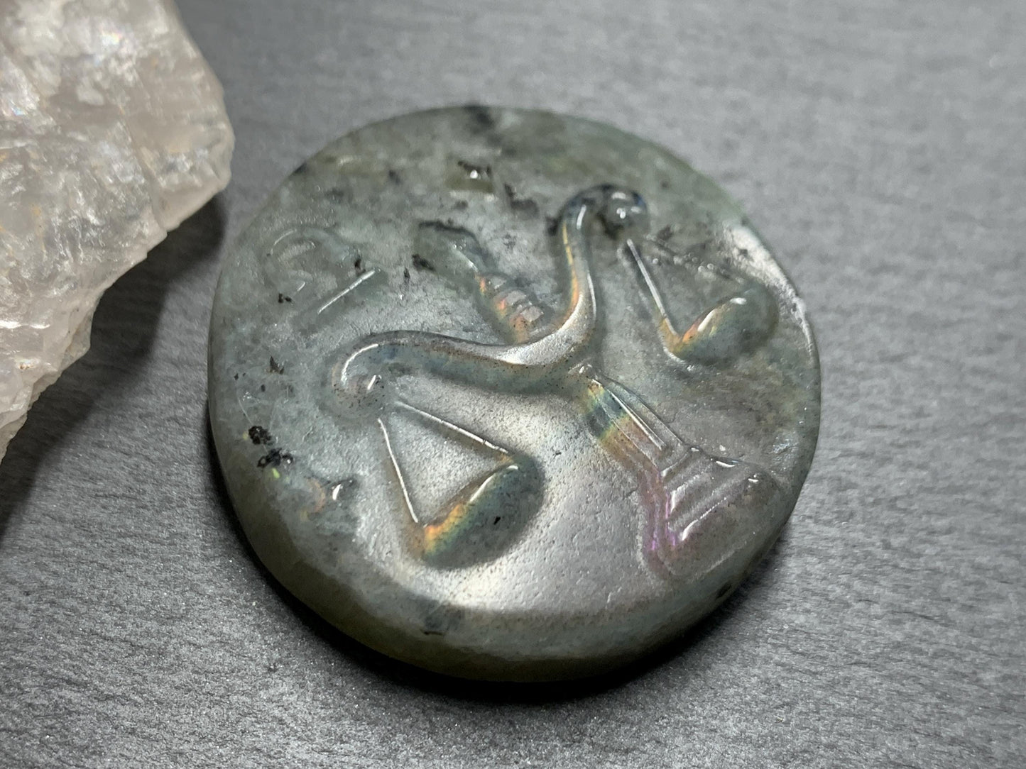 Libra Purple Labradorite Zodiac Signs - Zodiac Constellations Carving