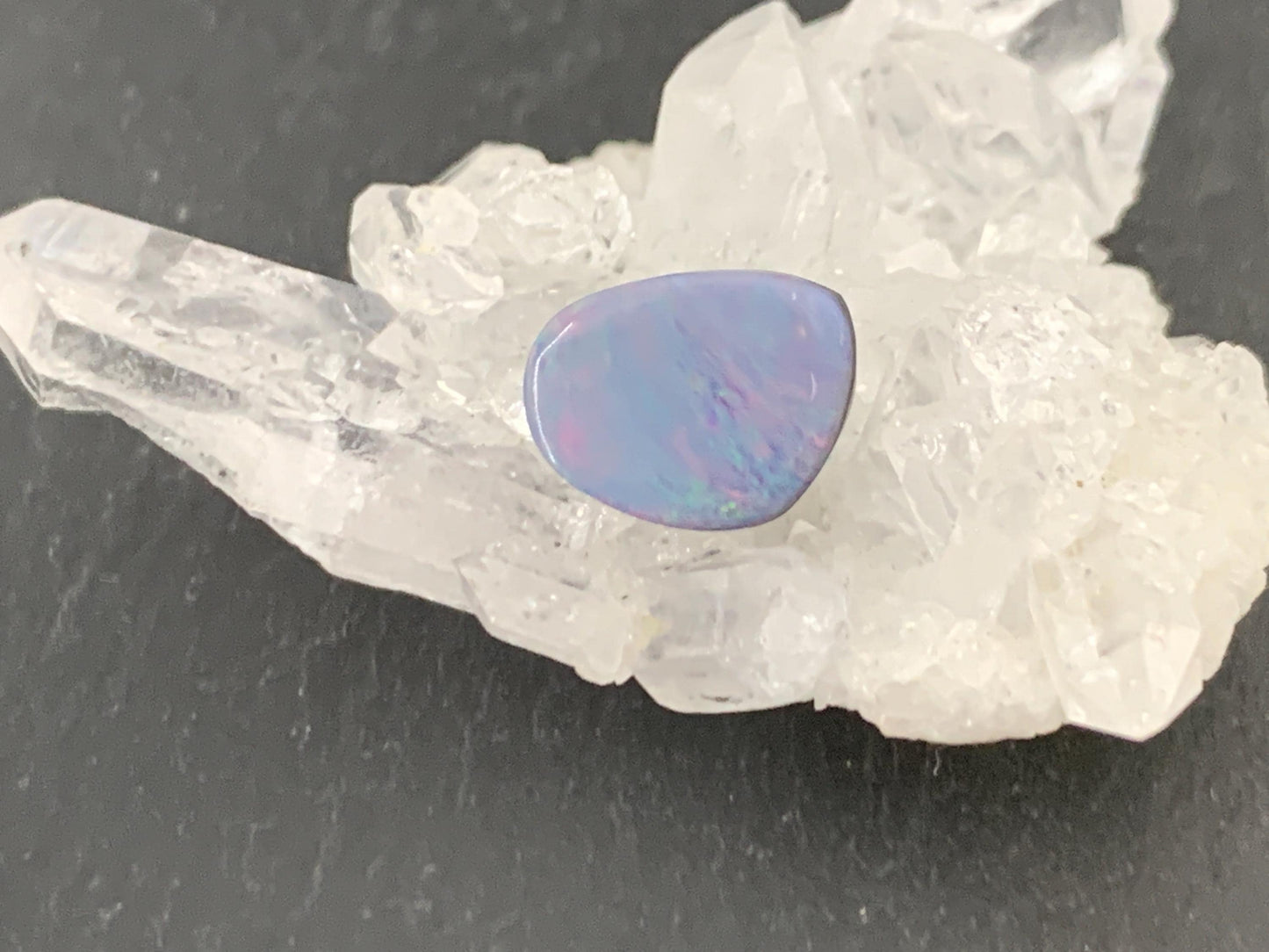 Australian Opal doublet 8x10x4mm cabochon