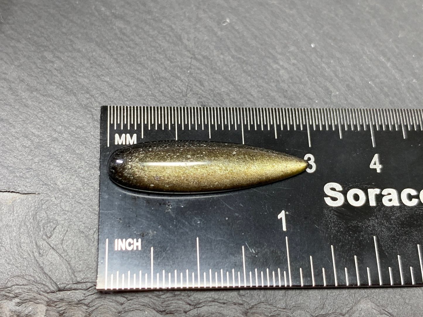 Gold Obsidian pear 8x30mm Cabochon - Calibrated cabochons