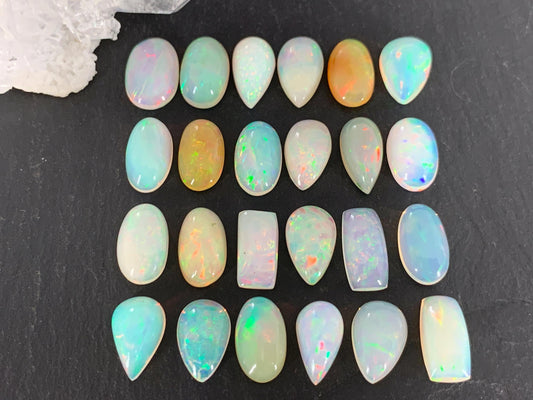 Ethiopian Opal 11-12mm long cabochon
