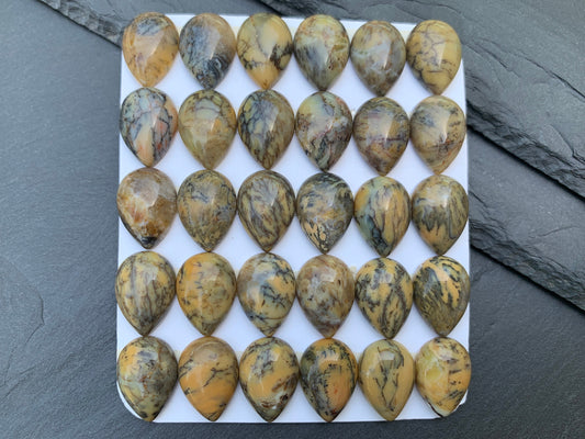 Opalite pear 13x18mm cabochon - Calibrated cabochons