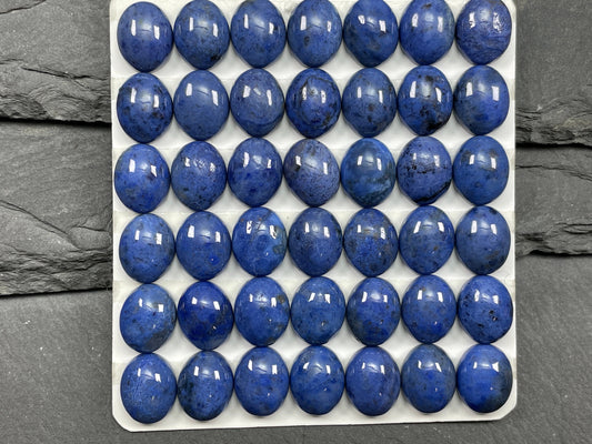 Dumorterite oval 8x10mm cabochon- Calibrated cabochons