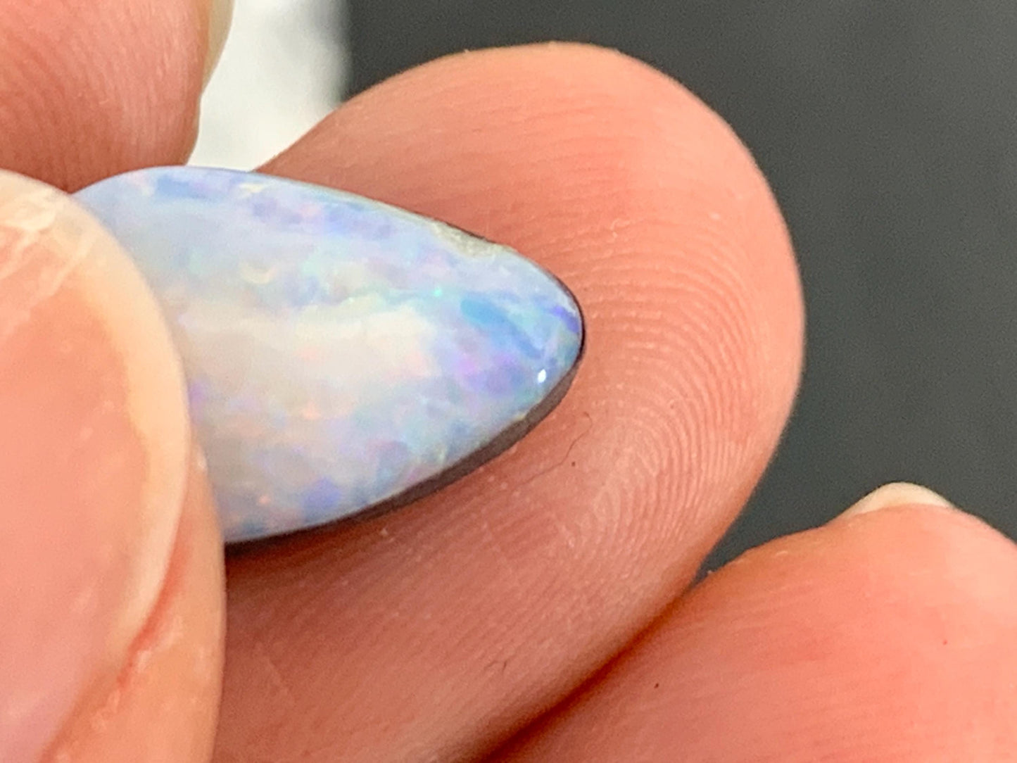 Australian Opal doublet 8x12x5mm cabochon