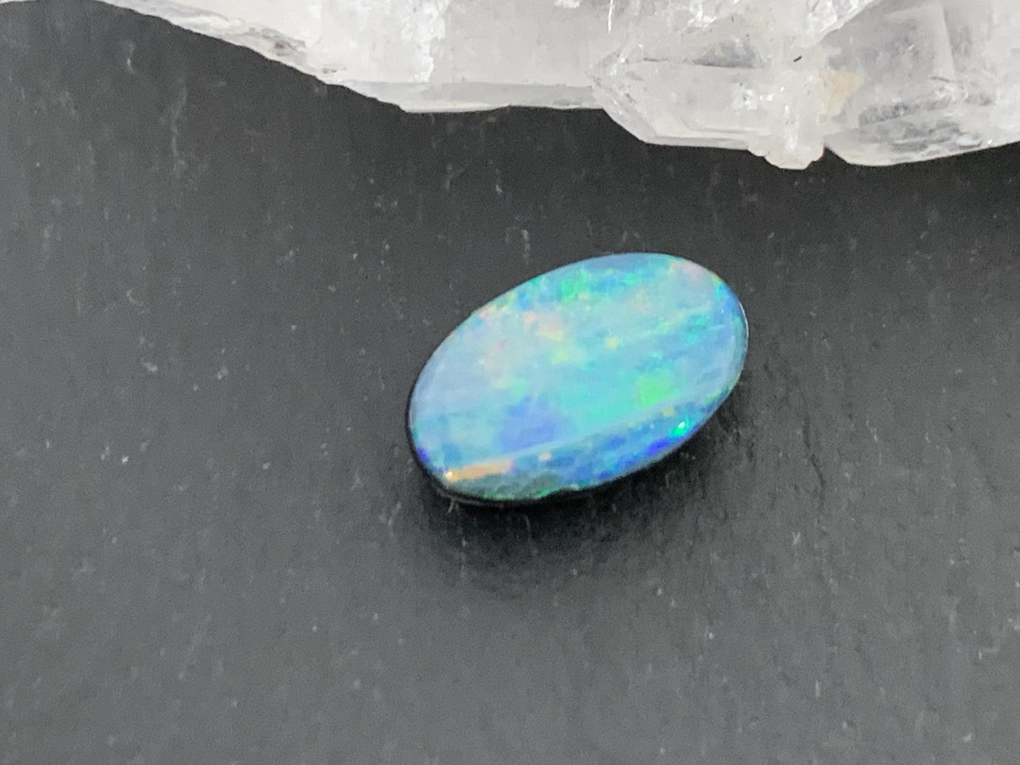 Australian Opal doublet 6x9x3.5mm cabochon