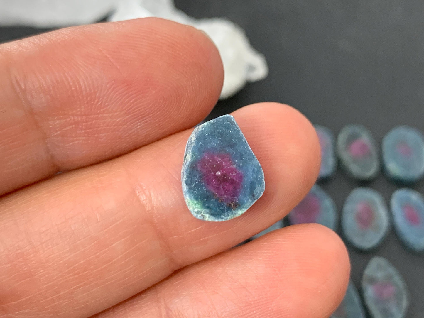 Watermelon Ruby 12mm long slice