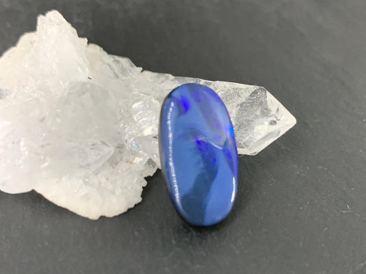 Australian Opal doublet 9x17x5mm cabochon