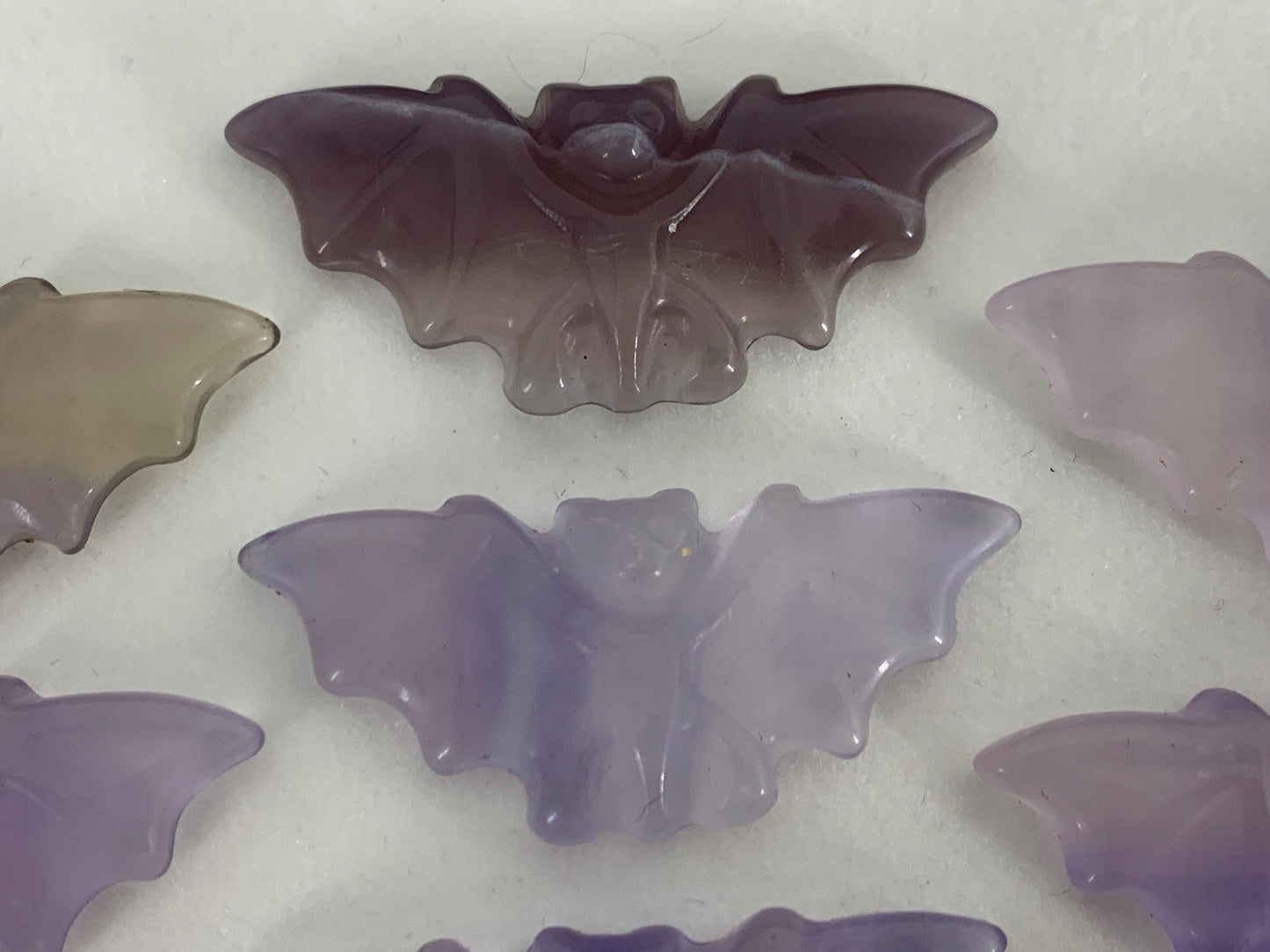 Fluorite Bat Carved - 50mm long