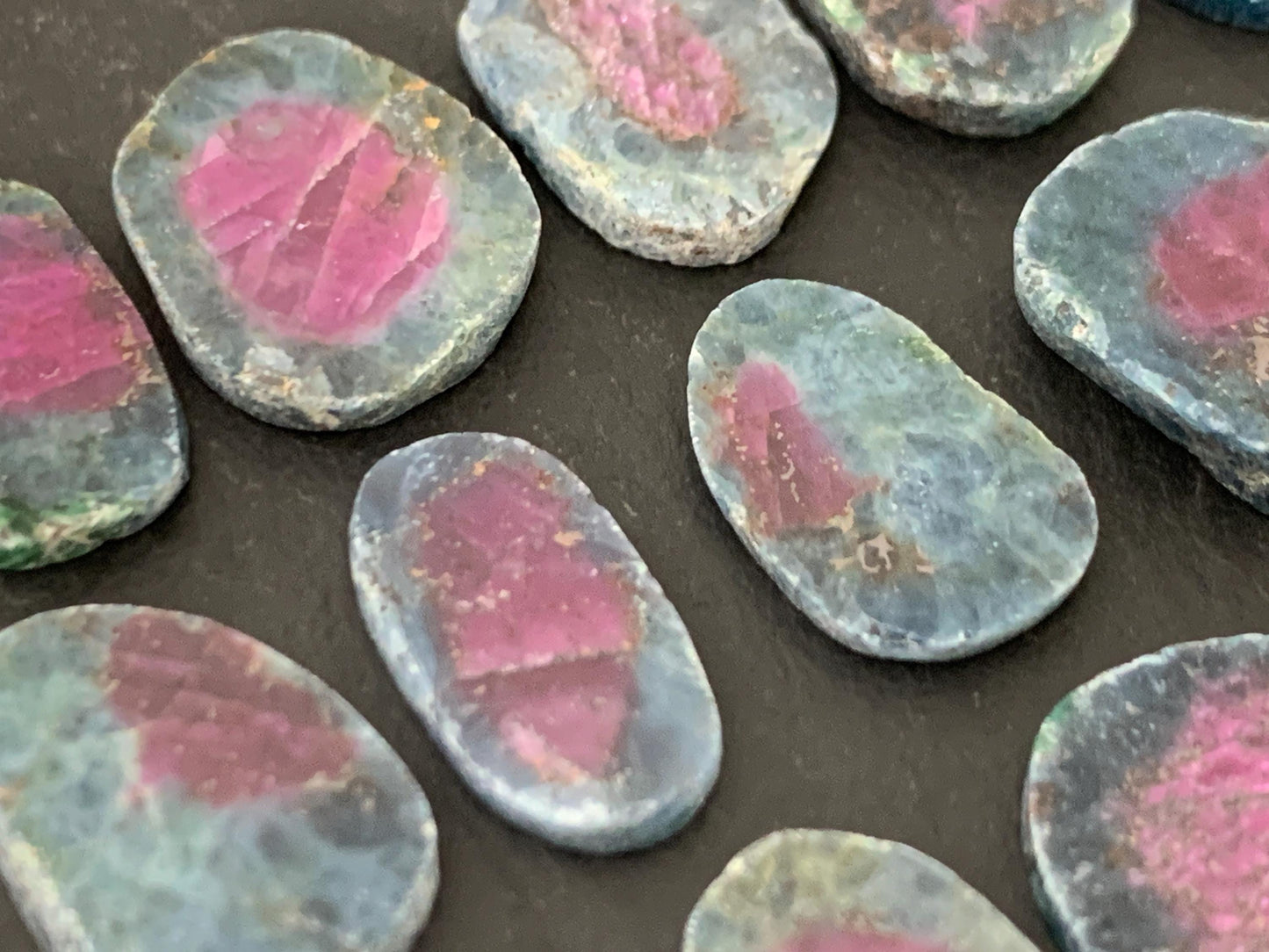 Watermelon Ruby 13mm long slice - free form