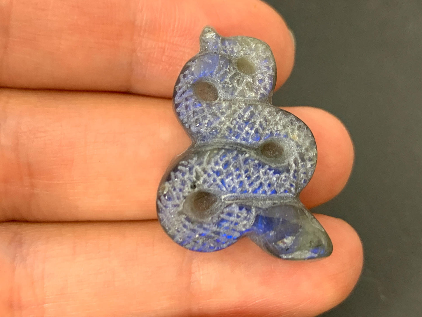 Labradorite Snake Cabochon 31x20mm