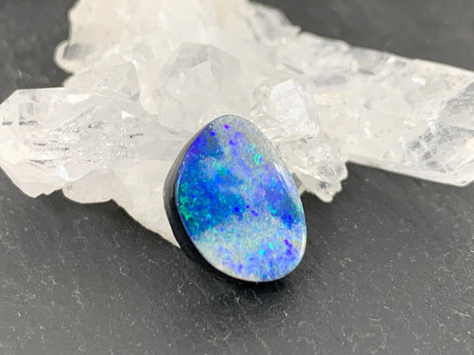 Australian Opal Doublet 10x13x4mm Cabochon